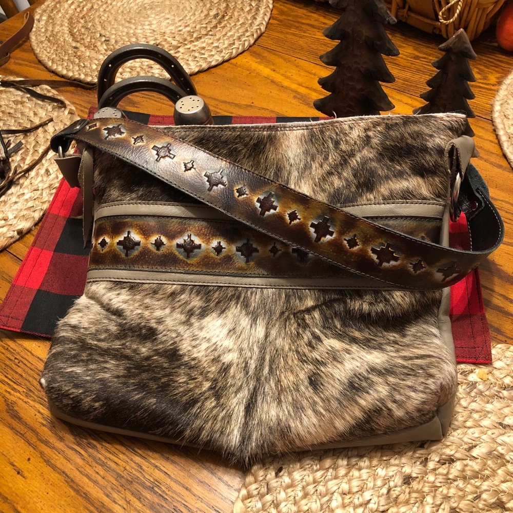 Handmade cowhide purse